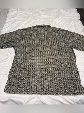 Tori Richard Button Down Shirt Mens XL Fish Print Cotton Lawn